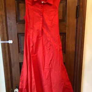 Banana Republic Vibrant Red Maxi Dress